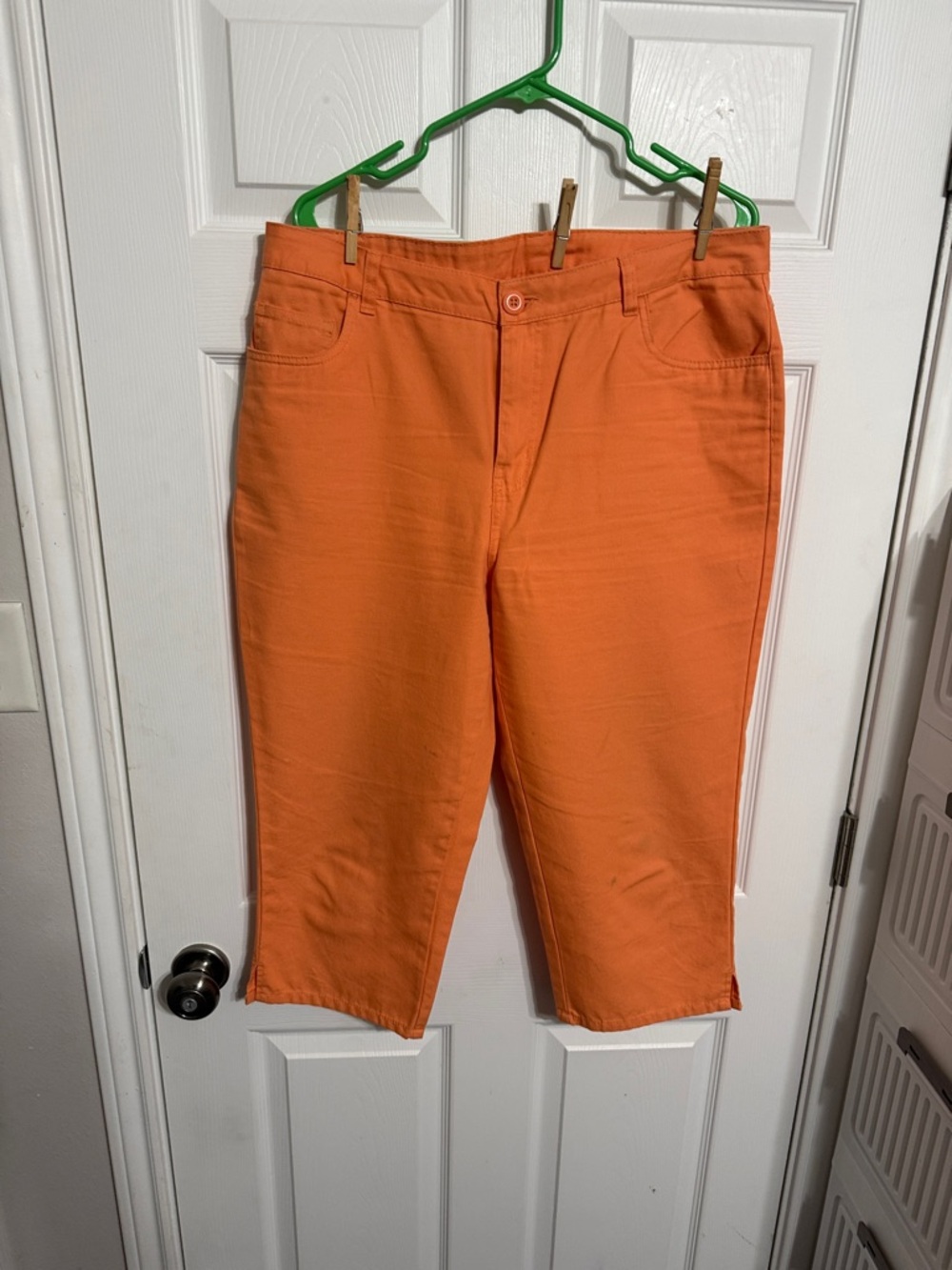 bill blass Bright Orange Men's Jean Shorts